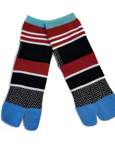 Chaussettes Japonaises vagues et striures