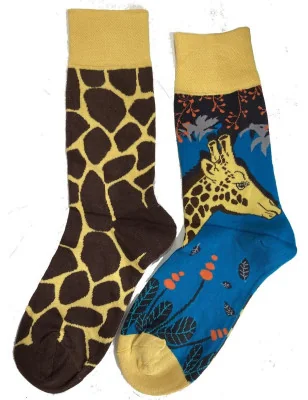 Chaussettes Girafes Asymétriques les Petits Caprices
