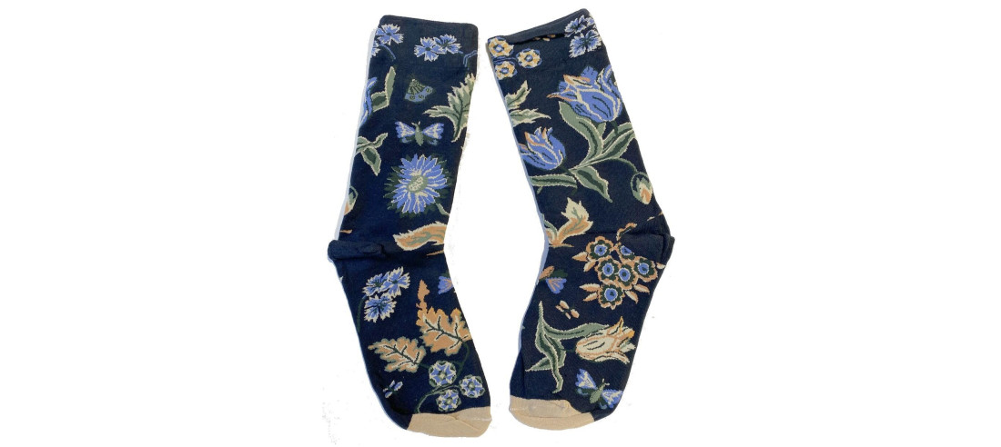 Chaussettes Bouquets de Bleuets Les petits caprices