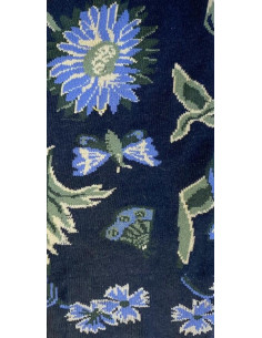 Chaussettes Bouquets de Bleuets Les petits caprices 2