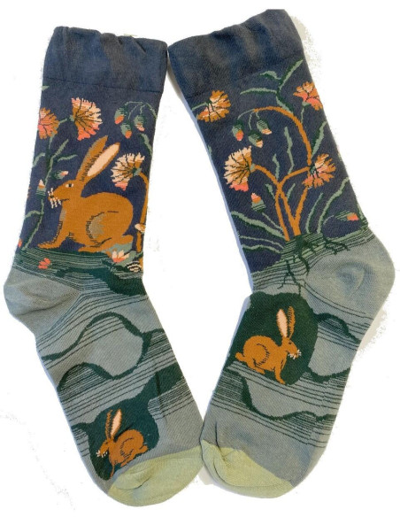 Chaussettes Lapins et son terrier Les Petits Caprices tendance fantaisie