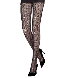 Collant Emilio Cavallini Dentelle Armoirie