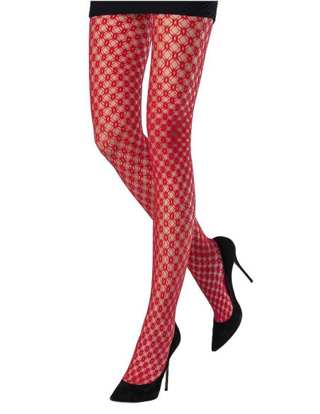 Collant Dentelle Prism Emilio Cavallini rouge