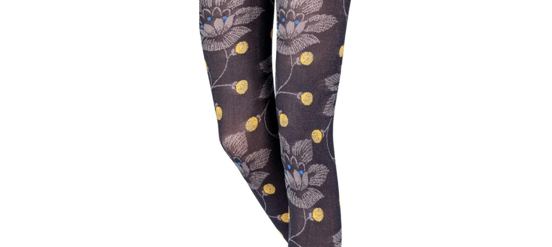 Collant Emilio Cavallini Fleurs de Lotus fleurs opaque