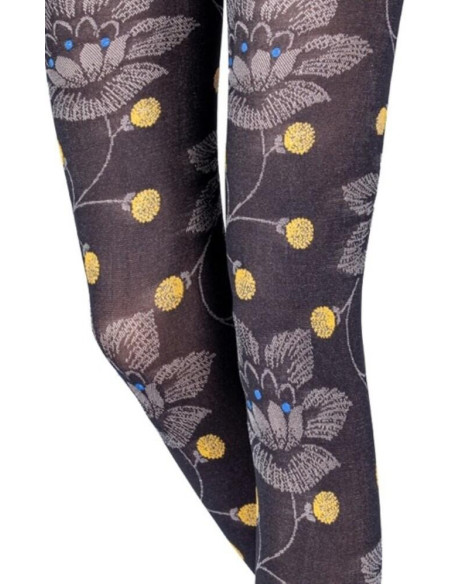 Collant Emilio Cavallini Fleurs de Lotus fleurs opaque