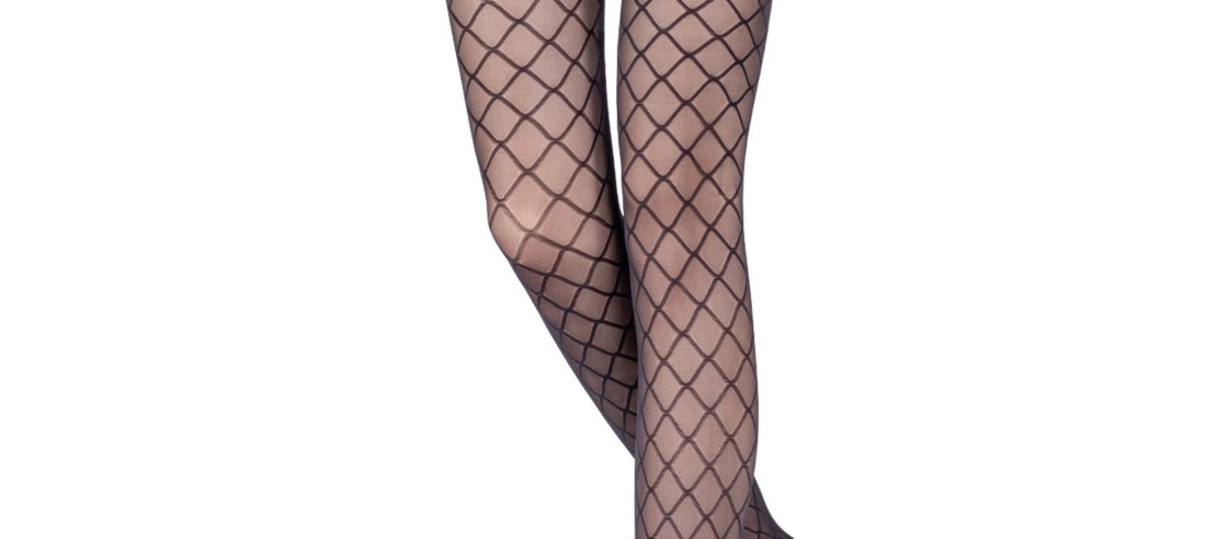 collant opaque Emilio cavallini losanges EC 4625 détail