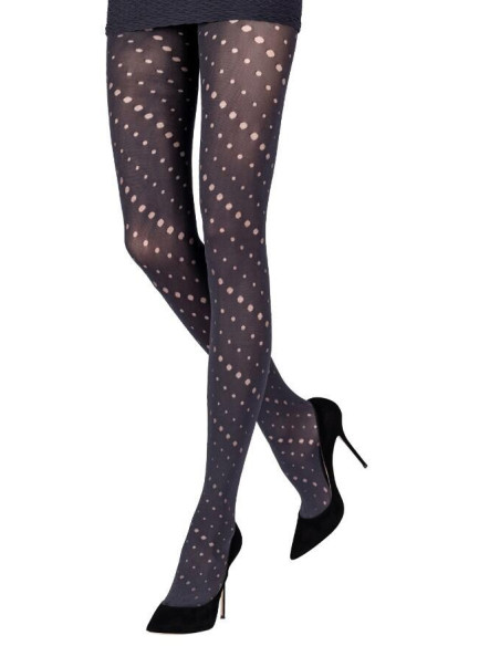 Collant Emilio Cavallini Polka Dots noir