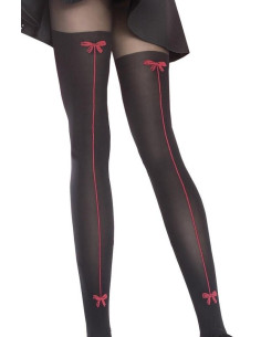 Collant cuissarde et couture trompe l'oeil  Fiore