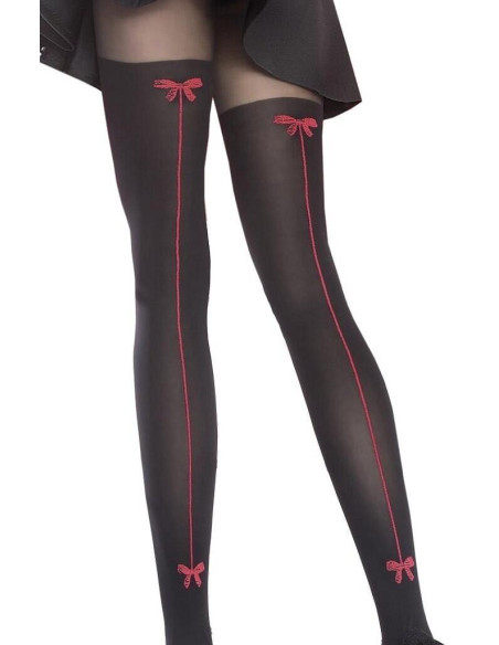 Collant cuissarde et couture trompe l'oeil  Fiore