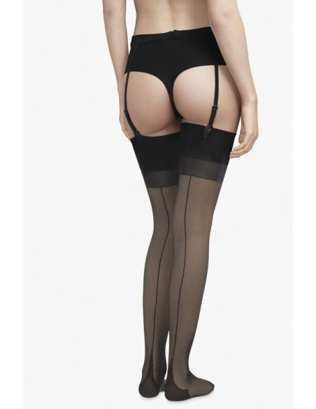 Bas Chantal Thomass Couture noir