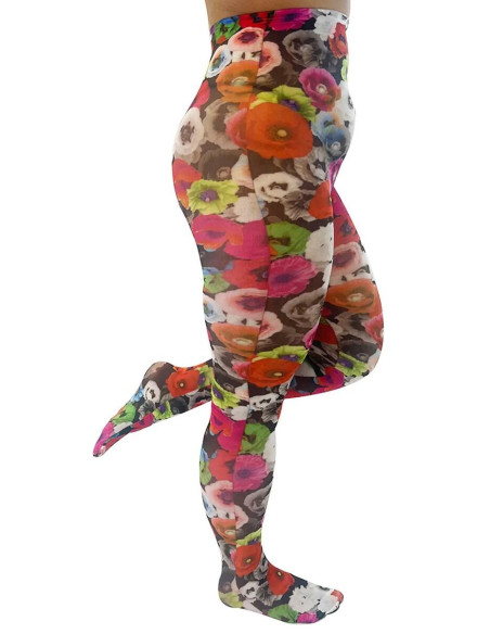 Collant imprimé fleurs Poppy Pamela Mann curvy