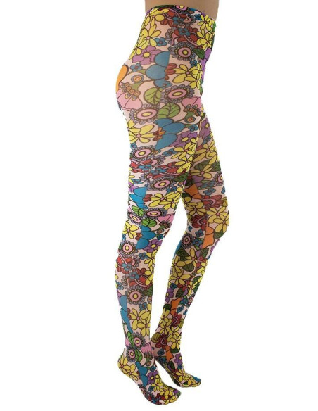 Collant-pamela-mann-flower-power-profil