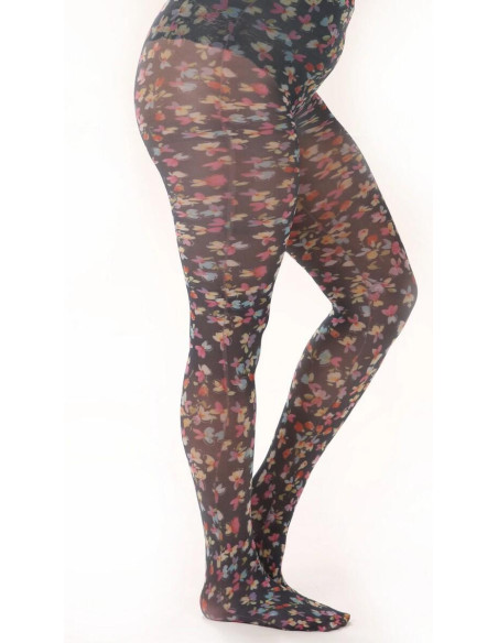 Collant Pamela Mann small disty flowers grande taille