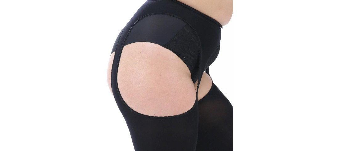 Collant Curvy Porte Jarretelles Pamela Mann super opaque
