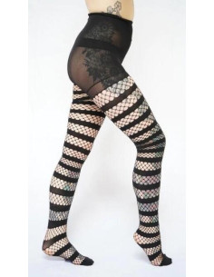 Collant Large resille à bandes opaque Pamela Mann 2