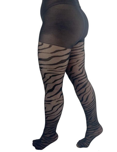 Collant Pamela Mann Zébre Curvy grande taille
