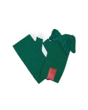  Mitaines vert Noeud Papillons laine bouillie Ariane Lespire