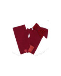 Mitaines noeud  Papillon fushia Ariane Lespire laine bouilie