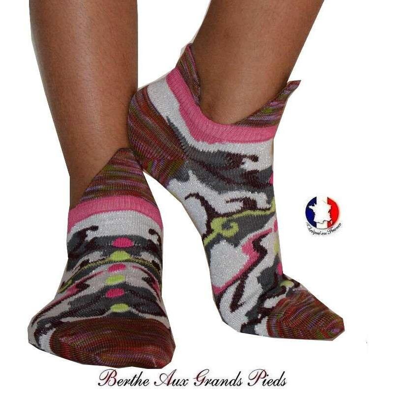 Socquette Camouflage rose Berthe