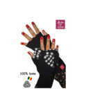 Mitaines noeud  Papillon Noire Ariane Lespire laine bouilie