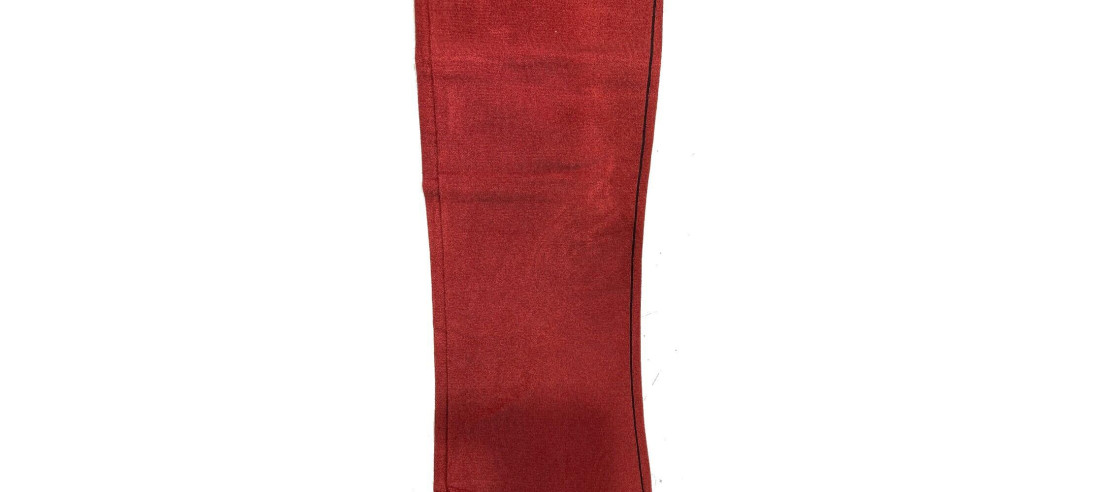 Collant opaque couture Tarragon Trasparenze rouge détail