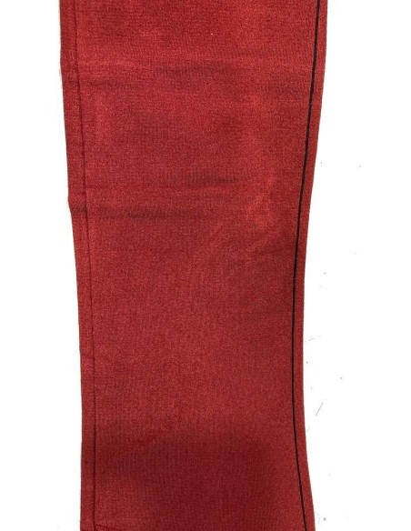 Collant opaque couture Tarragon Trasparenze rouge détail