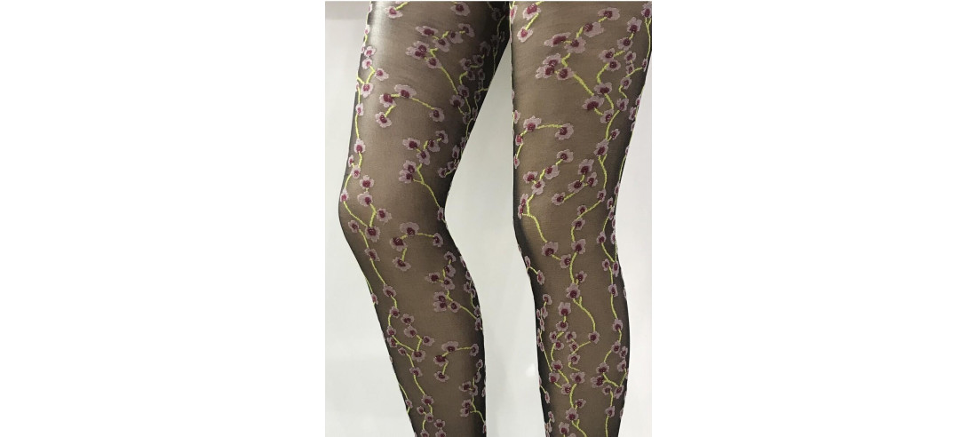 Collant Oroblu Flower noir