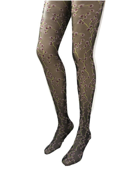 Collant Oroblu Flower noir