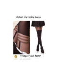 Collant de fêtes jarretière lurex