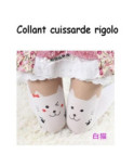 Collant cuissarde Chat Manga