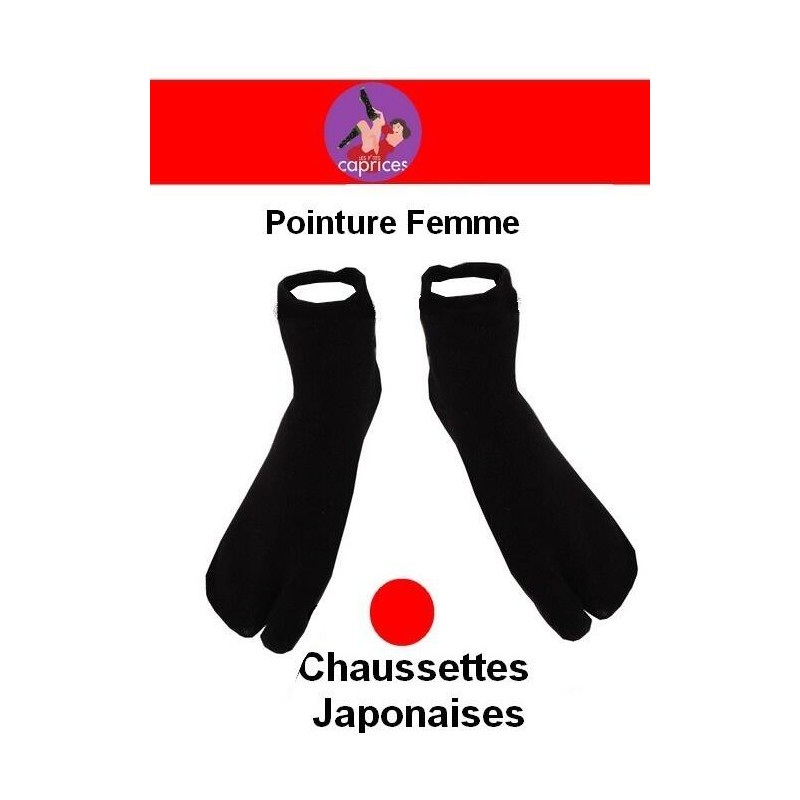 Chaussettes japonaises unisex Noires