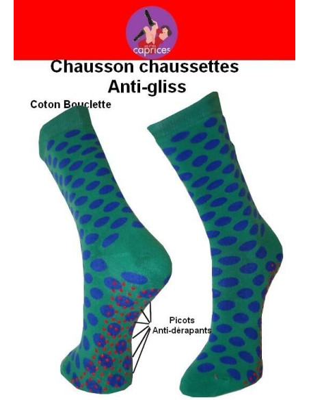 Chaussons chaussettes Petits Caprices Et pois 