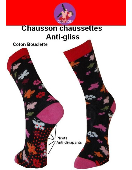 Chaussons chaussettes Petits Caprices Papillons