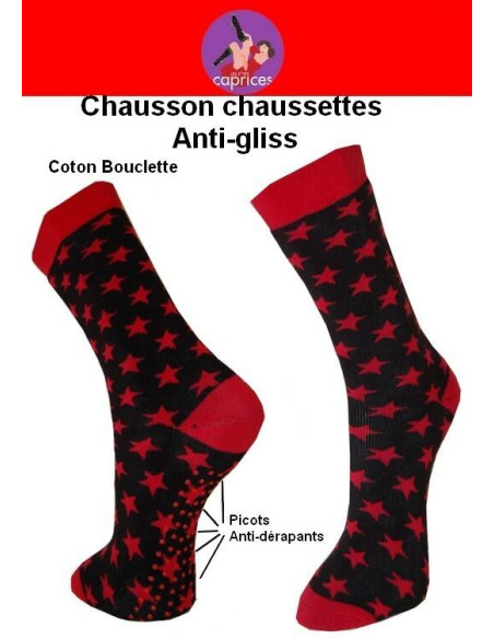 Chaussns chaussettes les ptits caprices étoiles rouges