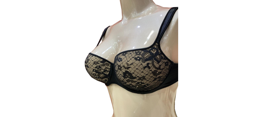 Soutien-gorge-Balconnet-Empreinte-Mélody-3886-noir