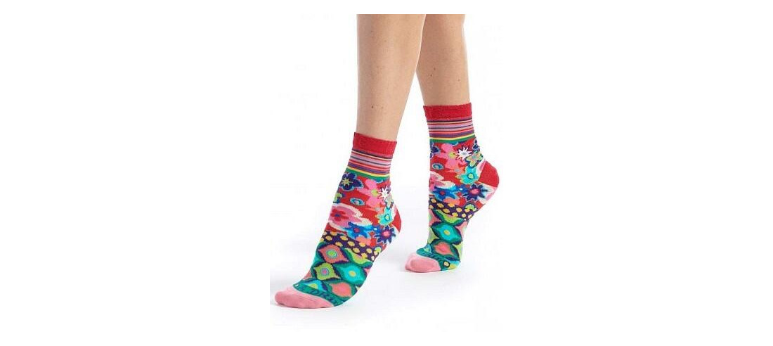 chaussette-dub-et-drino-coton-drin614-aveolat-effet-patchwork-pois-fleur