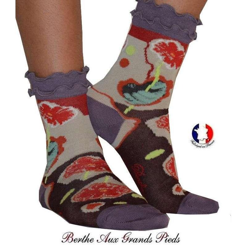 Chaussettes Tulipes Frou frou Berthe aux grands pieds
