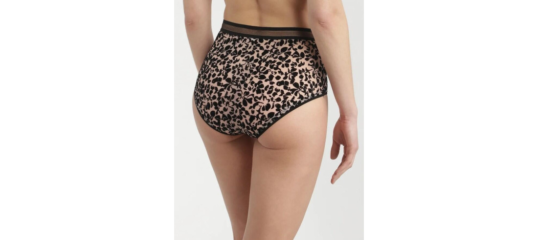culotte-Dim-fleur-flocké-generous-effet-léopard