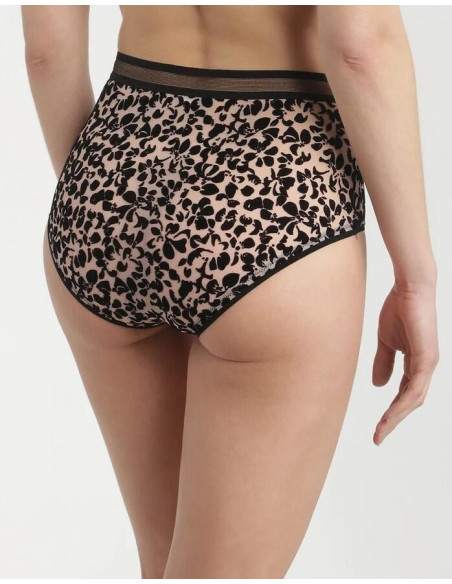 culotte-Dim-fleur-flocké-generous-effet-léopard