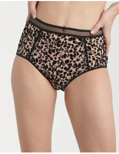 Dim-culotte--fleur-flocké-generous-effet-léopard