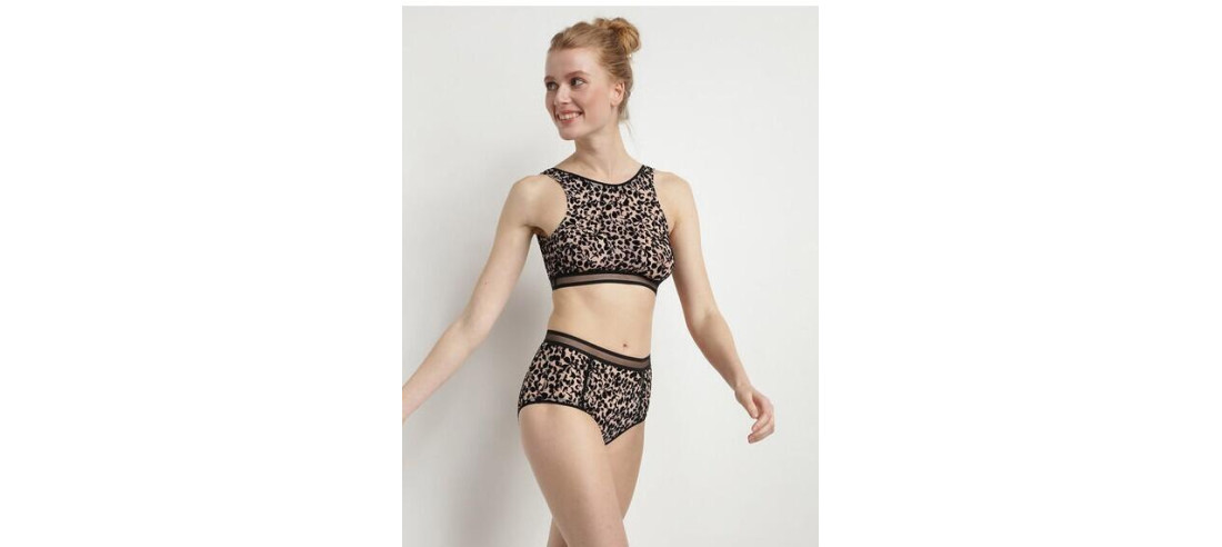 culotte-Dim-fleur-flocké-generous-effet-léopard-ensemble-lingerie