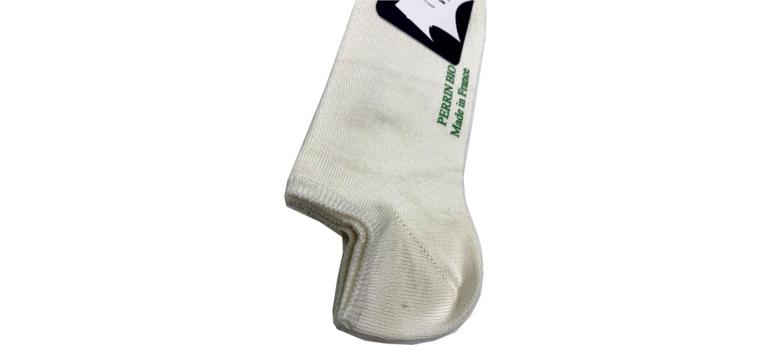 CHAUSSETTEs-INVISIBLE-EN-COTON-BIO-ETE-A-PLAT-made-in-france-perrin-ivoire détail