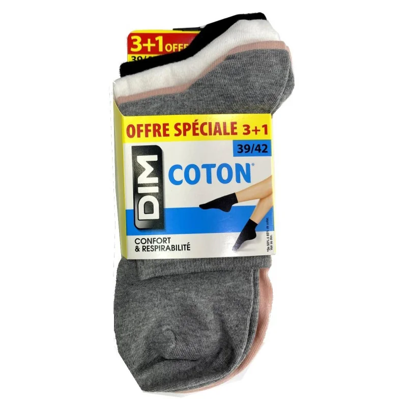 Lot-4-paires-de-chaussettes-dim-coton-assorties-prromotion