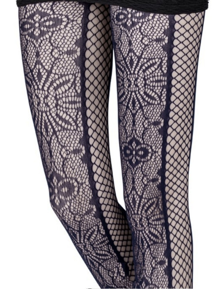 collant-emilio-cavallini-Dentelle-bi-face-9258-noir-détail