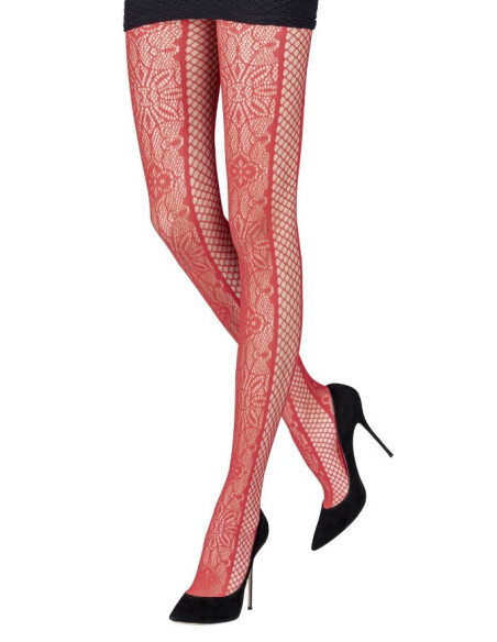 collant-emilio-cavallini-Dentelle-bi-face-9258-rouge