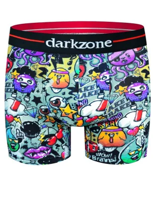 Boxer-darkzone-coton-TAGS-emoji-rigolo-2078-a-plat