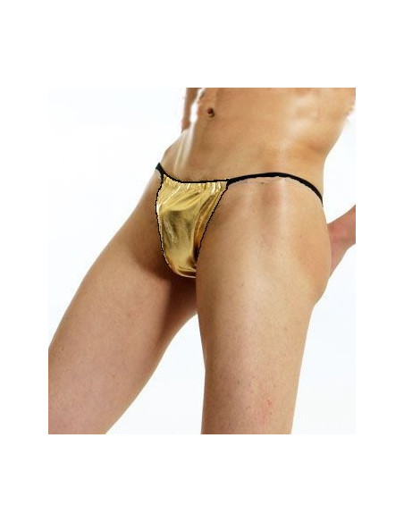 Mini String Vynil brillant ultra sexy homme