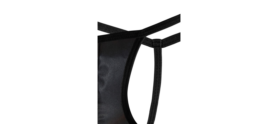 Mini String Vynil brillant ultra sexy homme