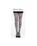 Collant Varrick Psychédélique Blanc Pamela Mann