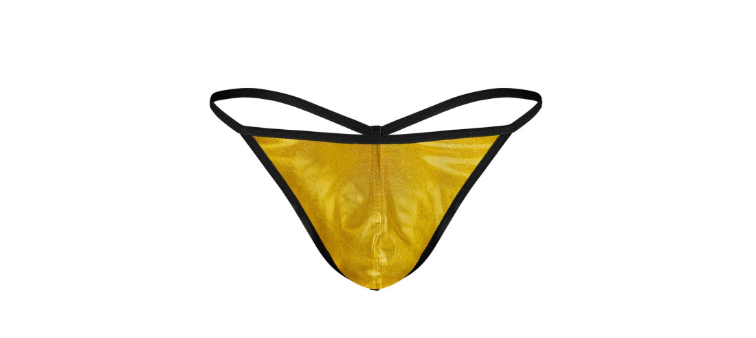 Mini String Vynil brillant ultra sexy homme